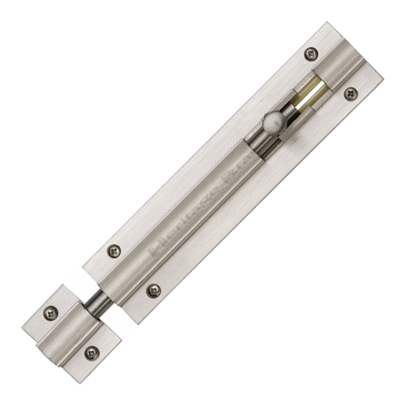 C1580 4-SN • 102 x 025mm • Satin Nickel • Heritage Brass Straight Barrel Bolt